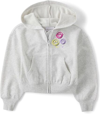 The Children's Place Girls' Long Sleeve Active Hooded Fleece Full Zip Up in Saudi Arabia
