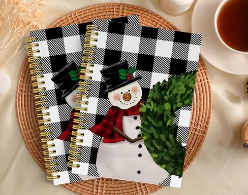 Knibeo Vintage Santa Pink Christmas Notebook - Santa Christmas Notebook, Pink Notebook, Merry Christmas Notebook, 5.5×8.3 Lined Paper Spiral Bound Notebook with 164 Pages in Kuwait