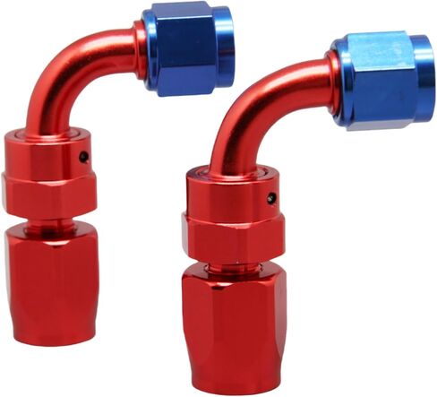 2 قطعة 6AN AN6 90 درجة دوارة وصلة طرفية للخرطوم محول لخرطوم الوقود CPE المضفر in Kuwait