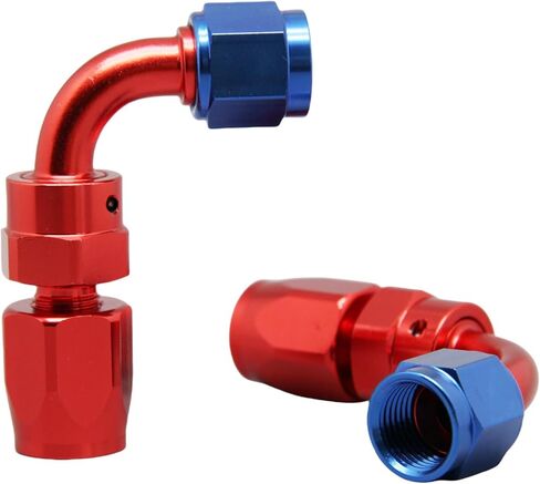 2 قطعة 6AN AN6 90 درجة دوارة وصلة طرفية للخرطوم محول لخرطوم الوقود CPE المضفر in Kuwait