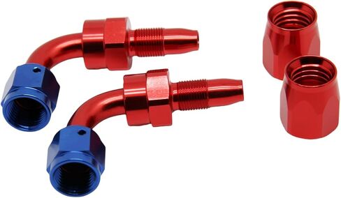 2 قطعة 6AN AN6 90 درجة دوارة وصلة طرفية للخرطوم محول لخرطوم الوقود CPE المضفر in Kuwait