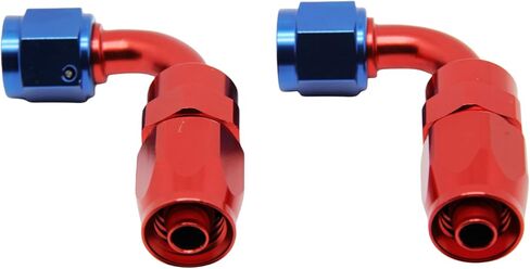 2 قطعة 6AN AN6 90 درجة دوارة وصلة طرفية للخرطوم محول لخرطوم الوقود CPE المضفر in Kuwait