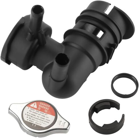 Engine Radiator Filler Neck with Sealed Cap Upper Radiator Coolant Filler Neck Water Pipe - Compatible for Toyota Sienna 2007-2010 for Lexus RX350 2007-2009 - Replace Part 16431-31490 16401-62100 in Saudi Arabia