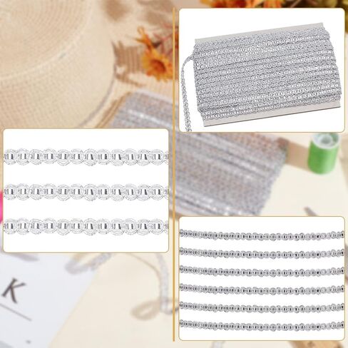 MAYJOYDIY 22 Yards S Shaped Gold Gimp Braid Trim 0.24inch Wide Polyester Lace Trim Ribbon Decorative Woven Braid Trim Fabric Trim for Sewing Bag DIY Crafts Costume Curtain Lampshades in Saudi Arabia