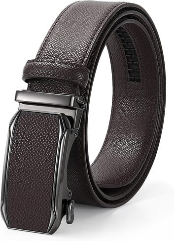 JASGOOD Mens Ratchet Belt Click Leather Belt Mens Dress Belt in Kuwait
