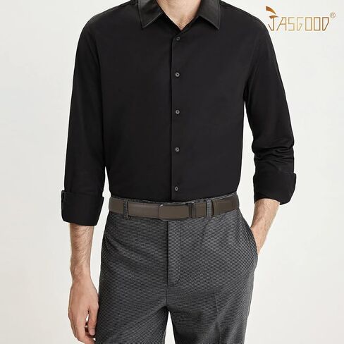 JASGOOD Mens Ratchet Belt Click Leather Belt Mens Dress Belt in Kuwait