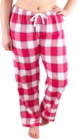سراويل بيجامة منقوشة للسيدات من Comfy Lifestyle، من الفلانيل، ناعمة وخفيفة الوزن برباط سفلي مع حزام خصر مطاطي in Saudi Arabia