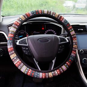 Steering Wheel Cover for Women Boho Universal Steering Wheel Covers Protector Car Accessories for Car 15 inch (Sunflower)
