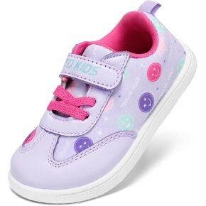STQ Toddler Girls Boys Wide Toe Barefoot Shoes Kids Walking Tennis Comfort Sneakers Lightweight Breathable Gym Shoe