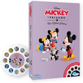 Moonlite Storytime Mickey and Friends The Christmas Surprise Storybook Reel، طريقة سحرية للقراءة معًا، قصة رقمية لجهاز العرض، تأثيرات صوتية ممتعة، هدية تعليمية للأطفال بعمر سنة واحدة فما فوق