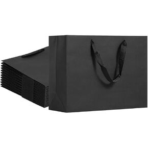 Gentleman Bluegift bags 18 pcs, reusable thick cardboard gift bags, party gift bags, shopping bags, retail product bags, wedding party gift bags