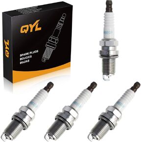 QYL Spark Plug Compatible with Camry Corolla Replacement# 7092 BKR6EGP BKR6EIX BKR6EIX-11, Pack of 4