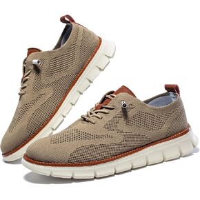Men's Breeze Shoes Knit Mesh Casual Oxfords Sneakers Comfortable Walking Shoes