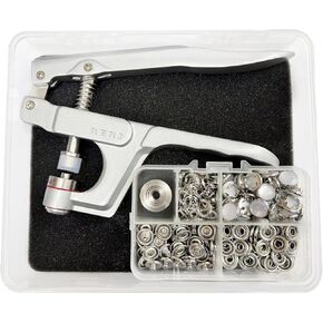 Pearl Snaps with Fastener Pliers Press Tool Kit 40 Set Snap Fasteners Kit Snap Buttons for DIY, Sewing and Crafting