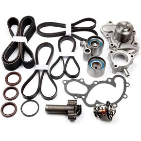 OCPTY Fits for 1995-2004 Toyota for 4RUNNER T100 for TACOMA for TUNDRA 3.4L 5VZFE V6 DOHC Timing Belt Water Pump Kit