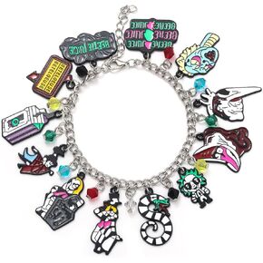 Beetle Sandworm Juice Charm Bracelet - Classic Cartoon Chain - Halloween Costume Gift for Women Men and Fans