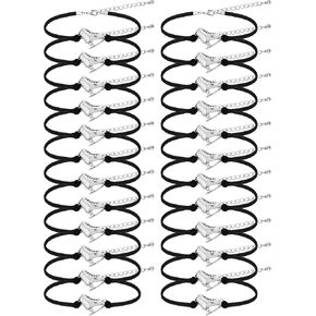 Funtery 24 Pcs Ice Skating Party Favors Figure Skating Bracelet Ice Skating Goodie Item Ice Dancing Sport Bracelet Bulk Figure Skate Gifts for Women Men Skater in Kuwait