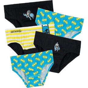 BATMAN DC Comics Boys Underwear Pack of 5 Multicolored 10