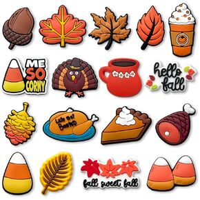 Halloween Witch Autumn Mexico Shoe Charms for Clog Slides Sandals, Cute Shoe Accessories for Adults Party Favor