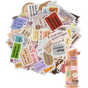 EORTA 200 Pcs Motivational Stickers, Positive Affirmation Stickers, Inspirational Quote Stickers for Water Bottle Laptop Journal Phone Scrapbook, Retro Encouragement Stickers for School Office