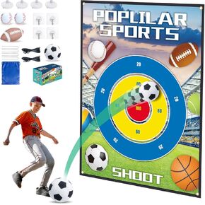 Baseball Toss Games Set- Backyard/Outdoor/Indoor Mini Baseball Throwing Target Toy with Sticky Goal-Baseball Birthday Gift Toys for Kids Yard Backyard Games,Baseball Toys Gifts for Boys Girls
