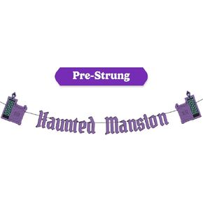 HOUSE OF PARTY Halloween Banner - Hippie Halloween Banner Garland, Cute Halloween Ghost Banner - Hippie Groovy Halloween Party Retro Halloween Party Decorations
