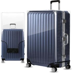 LUGGEX Luggage Cover Protector - Clear Suitcase Covers for Luggage Tsa Approved (30 Inch)
