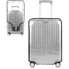 Luggage Cover Protectors PVC Clear 20, 22, 24, 26, 28 Inch, Suitcase Covers for Luggage, Transparent Heavy-Duty Waterproof Protector for Wheeled Suitcases, Luggage Cover Protector (26 Inch)
