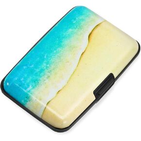 Mayski Credit Card Holder, RFID Blocking, Aluminum Alloy Hard Case, Small Mini Business Metal Wallet for Women Men, Lrises