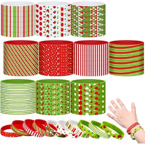 Syhood 200 Pcs Christmas Silicone Bracelets Xmas Silicone Wristbands Jesus Loves You Silicone Bracelet Bible Verse Bracelets for Adult Religious Gift