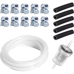 5M Fuel Tank Hose Clip Kit Fuel Line Kits with Fuel Filter and Clamps Compatible with Eberspacher and Webasto Heater 1320399A 35320A