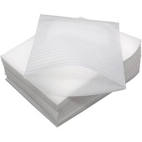 100PCS 5.1 x 6 Inch Foam Pouches Foam Wrap Cushion Pouches Foam Wrap Sheets Packing Pouches Moving Supplies for Packing Storage or Shipping (White)