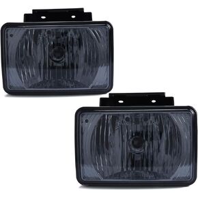 GRAND ORANGE Fog Lights Lamp Compatible With 1999-2002 Chevy Silverado 1500 2500 / Fit 2000-2006 Chevy Tahoe Suburban Clear lens GM2592113 GM2593113 10368476 10368477