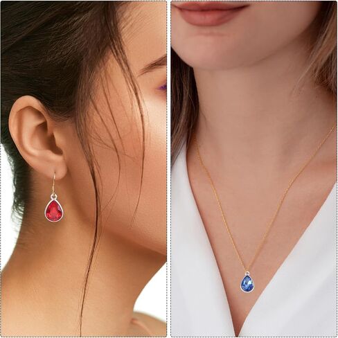 MECCANIXITY Alloy Glass Crystal Teardrop Charm Jewelry Making Charm for Necklaces, Bracelets in Saudi Arabia