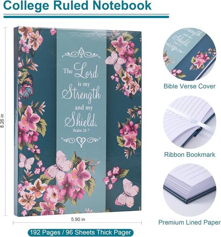 Faithful Hers Bible Covers for Women, Bible Case Set with Notebook and Bookmark, Leather Bible Cover, Bible Carrying Case for Woman Lady Bible Bag, Christmas Gift for Mother, 10.8x7.8x2 in, Purple in Kuwait