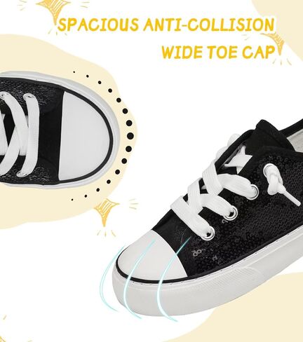 Toddler Kids Canvas Sneakers Sparkle Glitter Sequins Shoes Slip On Soft and Durable in Saudi Arabia