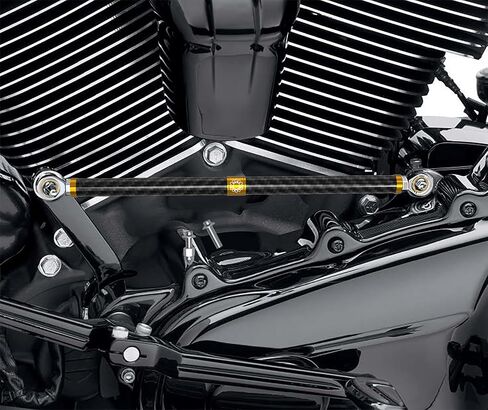 Black Carbon Fiber Clutch Shift Shifter Linkage Rod Fits for Harley Davidson Softail,Deluxe,Fat Boy, Heritage Softail,Softail Slim Sport Glide, Breakout and Touring (Chrome) in Saudi Arabia