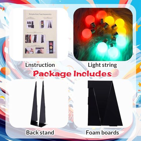 Zhanmai Light up Traffic Light Race Car Birthday Decorations, 3ft Large Fast One Party Decor, Traffic Light Large Foam Board for Boy Girl Car Theme Birthday Party Construction Birthday Party in Saudi Arabia
