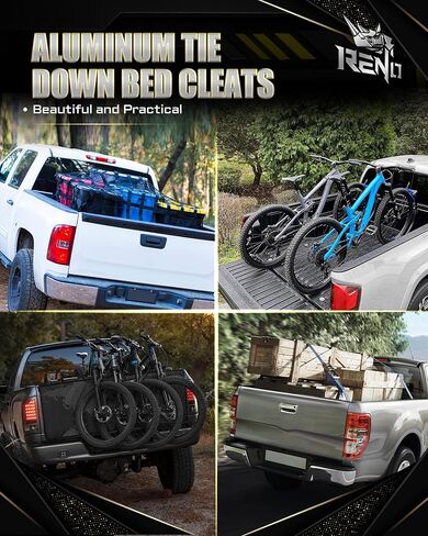 مرابط حاجز السرير من رينو، متوافقة مع مرساة تاكوما تندرا جلاديتور رام 1500 لمقطورة البضائع، تحل محل PT278-35160 PT785/PT278-35050-S1 PT278-35100-S1 PT278-35111/35112 (أحمر، 4 قطع) in Kuwait