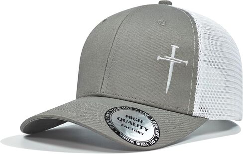 Christian Hats for Men Women,Jesus 3 Nail Cross Hat Christian Religious Gifts for Birthday/Christmas in Saudi Arabia