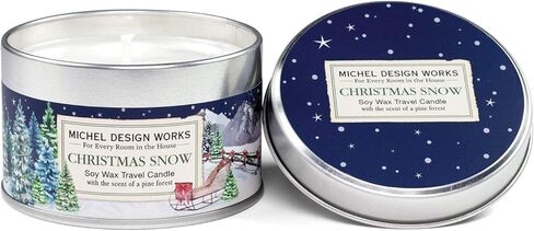 Michel Design Works Soy Wax Candle in Travel Tin Size, Christmas Snow in Kuwait