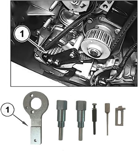 6pcs Diesel Timing Belt Locking Kit Compatible for Vauxhall Opel SAAB Engines 1.9 2.0 CDTI in Saudi Arabia