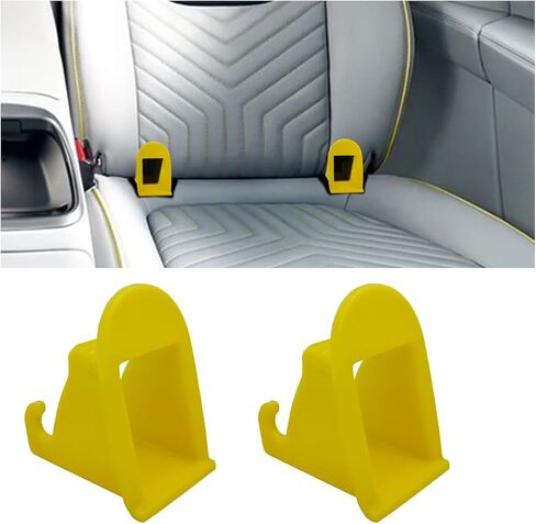 قطعتان من دليل مزلاج حزام واجهة ISOFIX لمقعد السيارة، دليل تحديد موقع مقعد السيارة ISOFIX، أخدود دليل ثابت، موصل دعامة مقعد تلقائي لتعزيز السلامة، ملحقات السيارة العالمية (أصفر) in Saudi Arabia