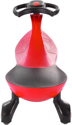 لعبة ركوب السيارة المتذبذبة - بدون بطاريات أو تروس أو دواسات - فقط قم باللف والدوران والانطلاق - ألعاب ركوب خارجية للأطفال بعمر 3 سنوات فما فوق من ليل رايدر (أحمر) in Kuwait