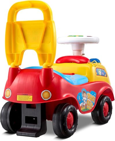 VEVOR Ride On Push Car for Toddlers, Ages 19+ Months, Ride Racer, Sit to Stand Toddler Ride On Toy, Kids Ride On Car with Music Steering, Horn & Under Seat Storage, Ride On Toy for Boys Girls in Saudi Arabia
