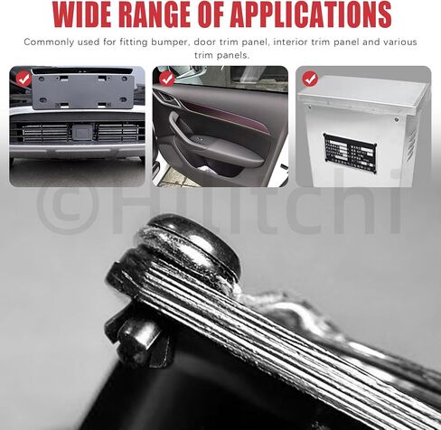 Hilitchi 400Pcs 2mm 3mm 3.5mm 4mm 5mm Nylon Rivets Push Clip Fasteners Rivet Car Rivets Fasteners Bumper Fastener Push Rivet Clip Screws Assortment Kit for Automotive Fitting Bumper in Saudi Arabia