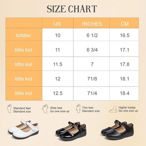 أحذية KIDSUN للفتيات الصغيرات أحذية ماري جين المسطحة ذات القوس الأميرة راقصة الباليه وحفلات الزفاف العودة إلى المدرسة للأطفال in Saudi Arabia
