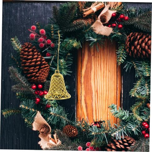 Christmas Tree Bells 12pcs Wind Chime Pendant Ornaments Ingots Vintage Christmas The Bell Ornament Vintage Bell Christmas Supplies Christmas Tree Props Wall Clock Gold Decor in Saudi Arabia