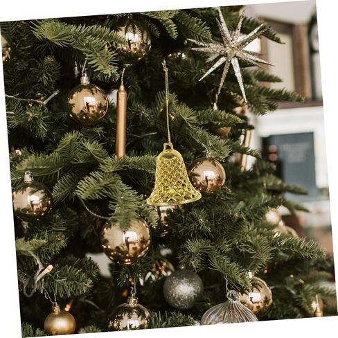 Christmas Tree Bells 12pcs Wind Chime Pendant Ornaments Ingots Vintage Christmas The Bell Ornament Vintage Bell Christmas Supplies Christmas Tree Props Wall Clock Gold Decor in Saudi Arabia