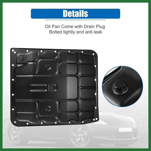 وعاء زيت ناقل الحركة Motoforti مع قابس تصريف لسيارة Nissan Armada Titan 2004-2015 لسيارة Nissan 350Z 2003-2008 Pan Assy-Oil، استبدال 31390-90X00، 31390-90X0B طويل الأمد in Saudi Arabia